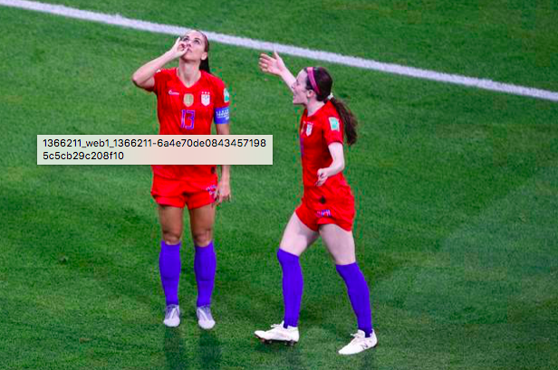 WilliamsBob75's tweet photo. Alex Morgan: "You see men celebrating all around the world in big tournaments, grabbing their sacks or whatever it is, and when I look at sipping a cup of tea, I'm a little taken aback. You have to laugh about it to see all of the criticism." #uswnt #fifawwc https://t.co/qmMy6G9QDf