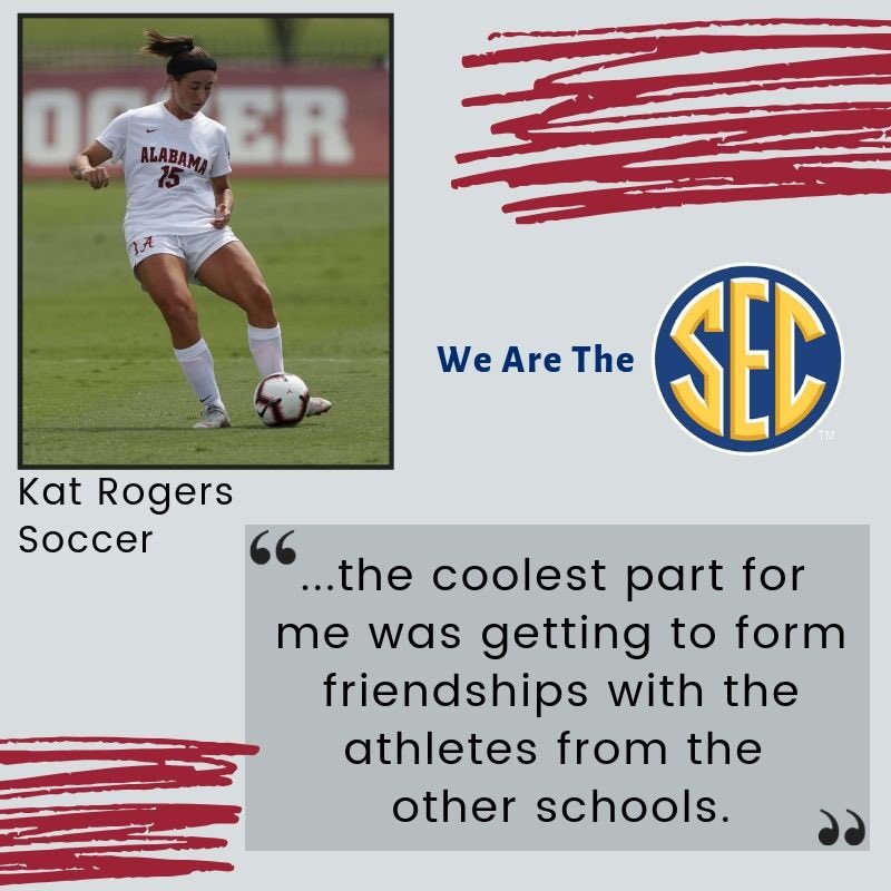 UA_SAAC's tweet photo. “I’m super grateful for the opportunity I had to represent @UA_Athletics at the @SEC Leadership Meetings this past weekend. The people just made the whole event so fun, and I’m excited to have new friends to cheer on this coming year.” 
#ItJustMeansMore #SECmeetings | #RollTide https://t.co/XCiG5wBLya