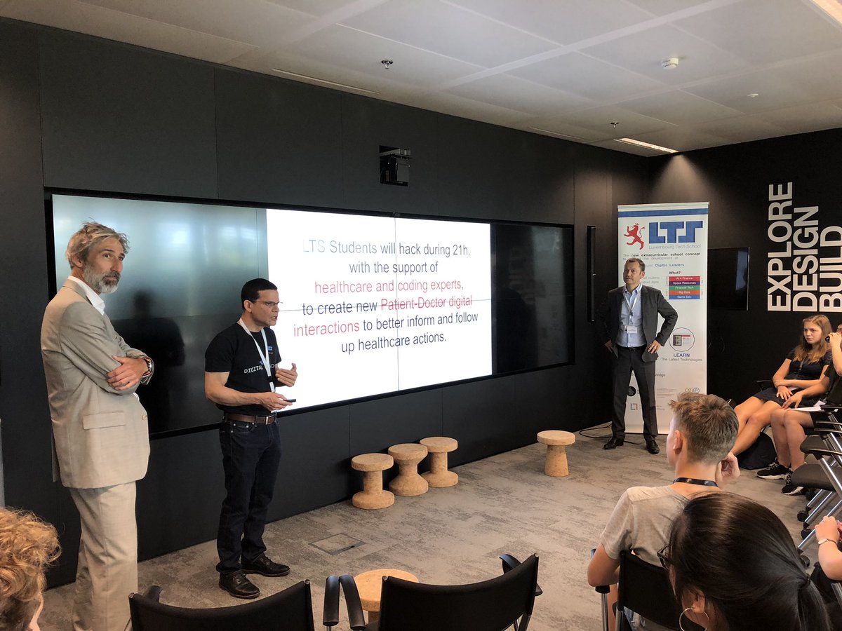 gregoryweber_'s tweet photo. Future of Healthcare Hackathon - Good luck to all @LuxTechSchool students #Experiencepwclu Hack time begins #acceleratebigideas @PwC_Luxembourg https://t.co/qwNnbXbk2o