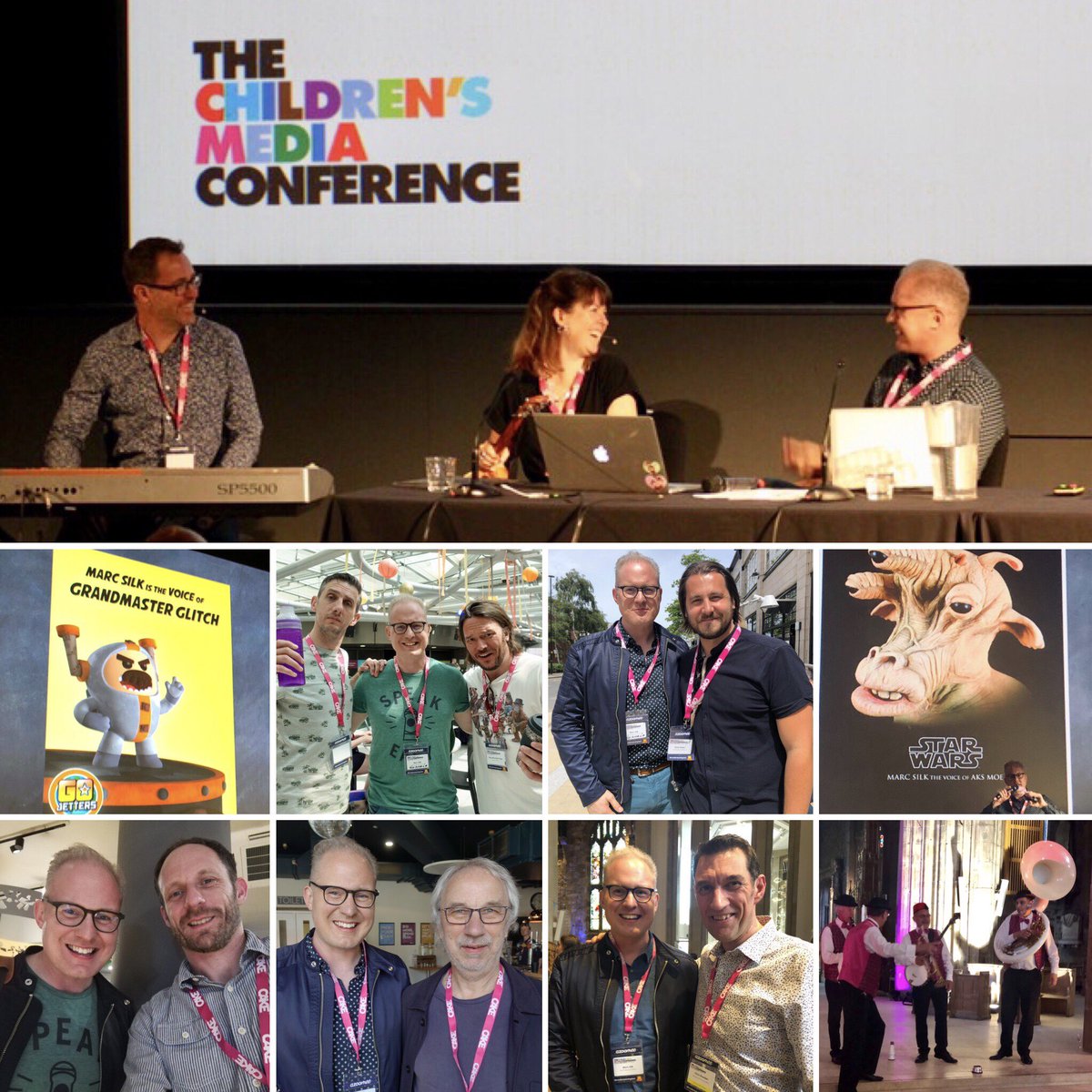 marcsilk's tweet photo. Thanks @childmediaconf for the lovely welcome. Great to share the Vocal Magic with a room full of extremely talented creative persons. Here’s a few pics of talented nice people... #tcmc #cartoons #StarWars #voiceactor #voiceover #singing #improv #animation #lotsafun https://t.co/GVMtlRRmMD