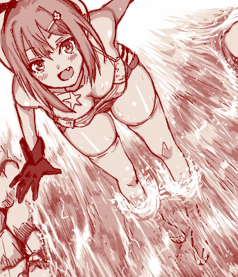 ライザリン・シュタウト 「梅雨なので水気多いのを描いてた
#ライザ #アトリ絵 」|As-Special／佐藤敦紀／(ﾟωﾟ)のイラスト
