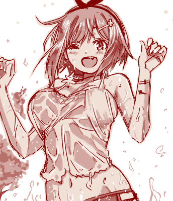 ライザリン・シュタウト 「梅雨なので水気多いのを描いてた
#ライザ #アトリ絵 」|As-Special／佐藤敦紀／(ﾟωﾟ)のイラスト