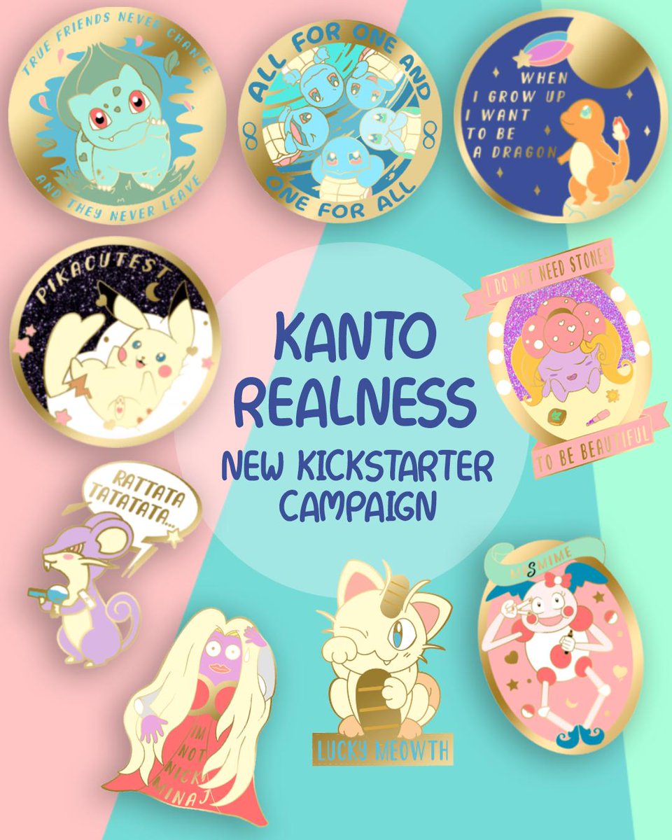KewaiiStudio's tweet photo. Hey friends! I just launched a new Kickstarter campaign with Pokemon designs! Check it out and take advantage of the Early Birds pledges! https://t.co/1Lh858teIn #pokemonpins #pingame https://t.co/PH12JA4NQs