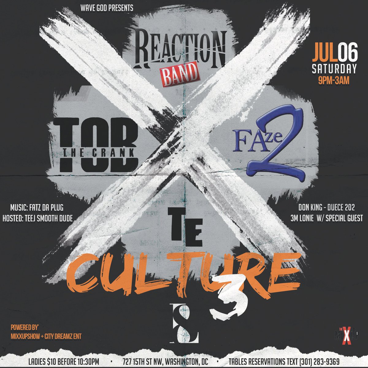 DUS_THE_CEO's tweet photo. TOMORROW NIGHT‼️ #Culture3 W/ @reactionband !!! @TOBBANDANDSHOW @TruExpressionz & the Return of #Faze2 !!!! Music by: @fatz_mta Hosted by @TeejSmoothDude Live at the L8 Lounge 727 15th Street NW Washington DC || Powered by #mixxupshow @CityDreamzEnt https://t.co/Gt0CrWV6HV