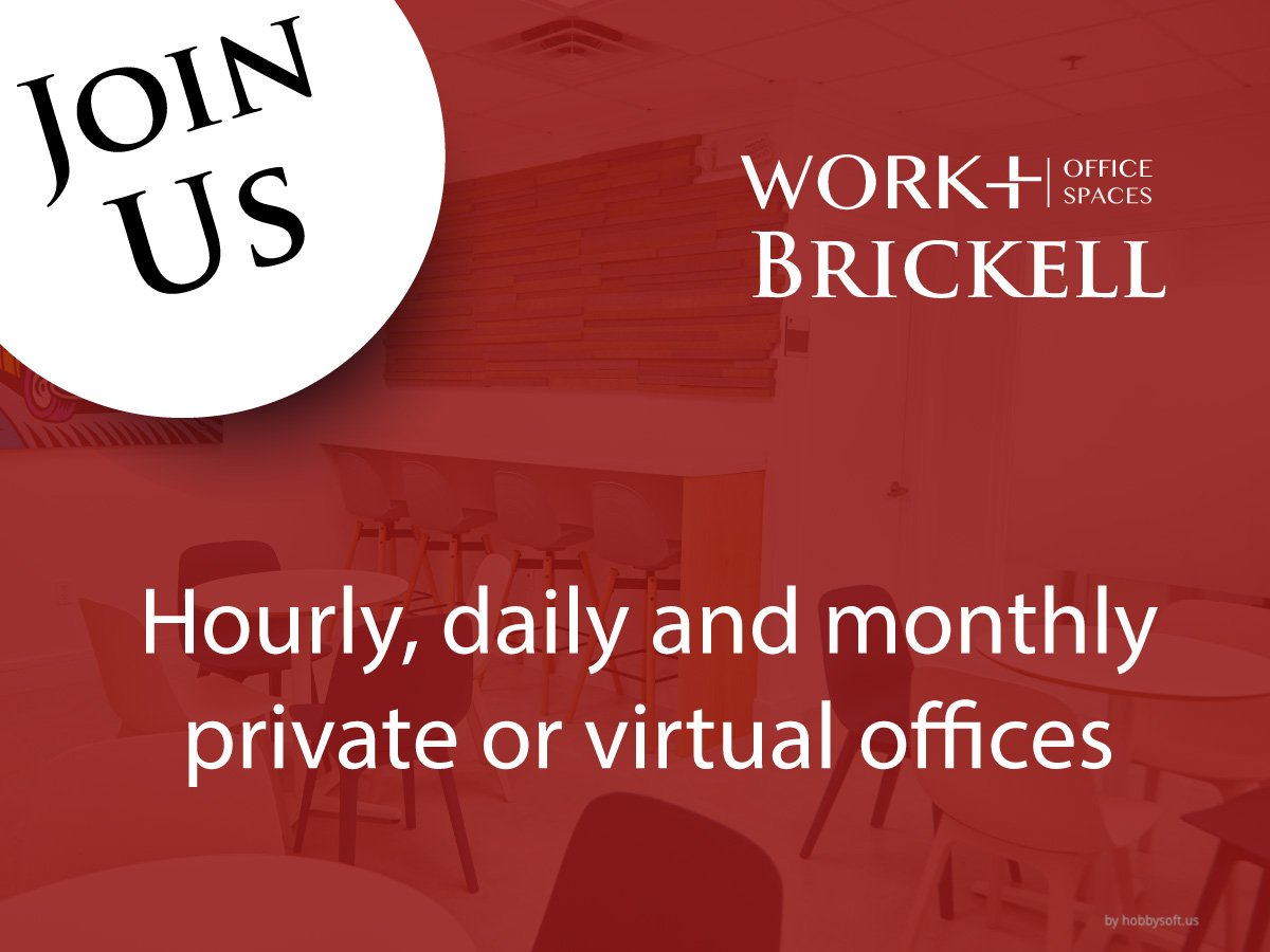 workplusoffice's tweet photo. 📍Do you need an office?
👥 Take advantage of the benefits of #Coworking in Work Plus office, #Brickell, #Miami.
😀 Join Us 🏝️
Discover how in https://t.co/SXjVmlov56
#businesscenter #officespace #coworkingoffice #coworkingspace #coworkingcenter #Office #Freelancer https://t.co/dMlYO6EUDU