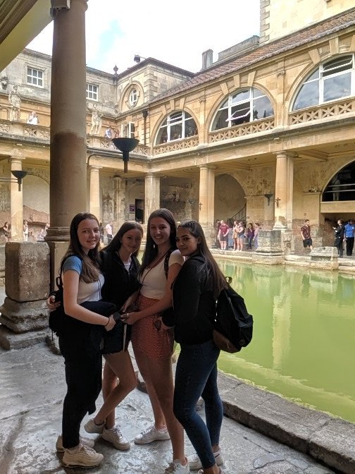 Benniesclassics's tweet photo. A great end to Activities week! At the Roman Baths with our year 10 pupils. @stbenedicts @RomanBathsBath https://t.co/QCs9kXjVF1