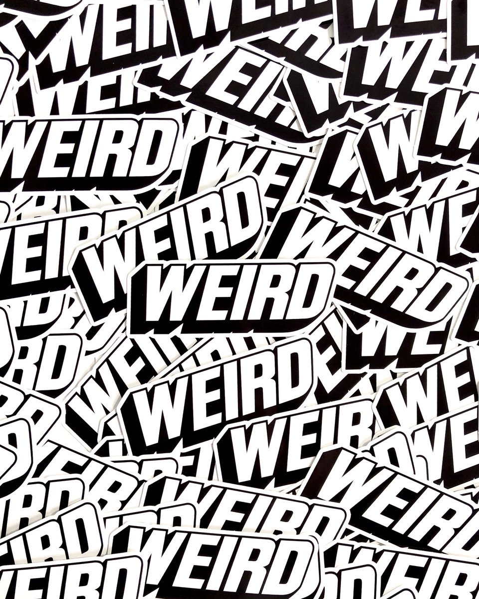 stickerism's tweet photo. The WEIRD #stickers we printed for @weirdlandrocks 🗽 #nyc #newyorkcity #nypost #weird https://t.co/R4uutUdlmF