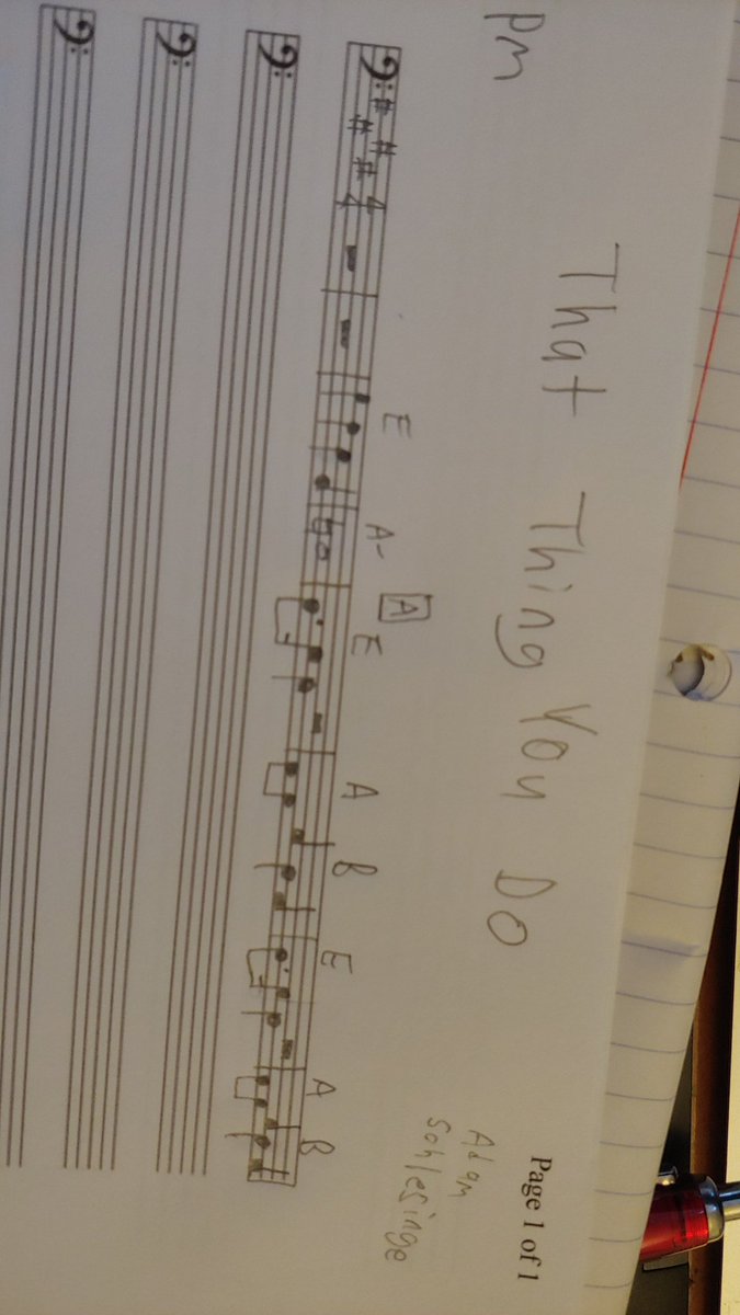 Learn the songs you love!!
#bass #bassclef #basslife #sheetmusic #thatthingyoudo #thewonders #theoneders <a href="/fountainsofwayn/">Fountains of Wayne</a> #adamschlesinger #transcribing #transcription #translife #90smovies #90s <a href="/tomhanks/">Tom Hanks</a>