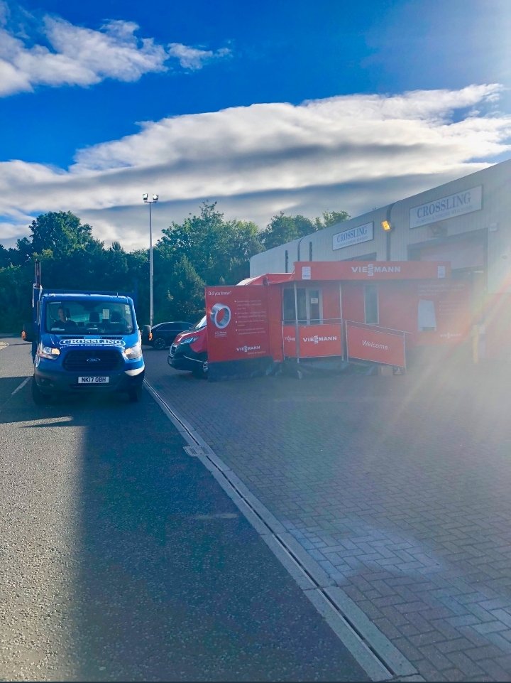 CrosslingDL's tweet photo. Great start to the day with the @Viessmann #infomobileuk visiting us, building that everlasting #partnership massive thank you to @DGCarr01 for bringing it to all of our customers, and to end the day van full and ready for delivery monday #CrosslingDarlo #supportussupportyou https://t.co/hgi3VQSx6d