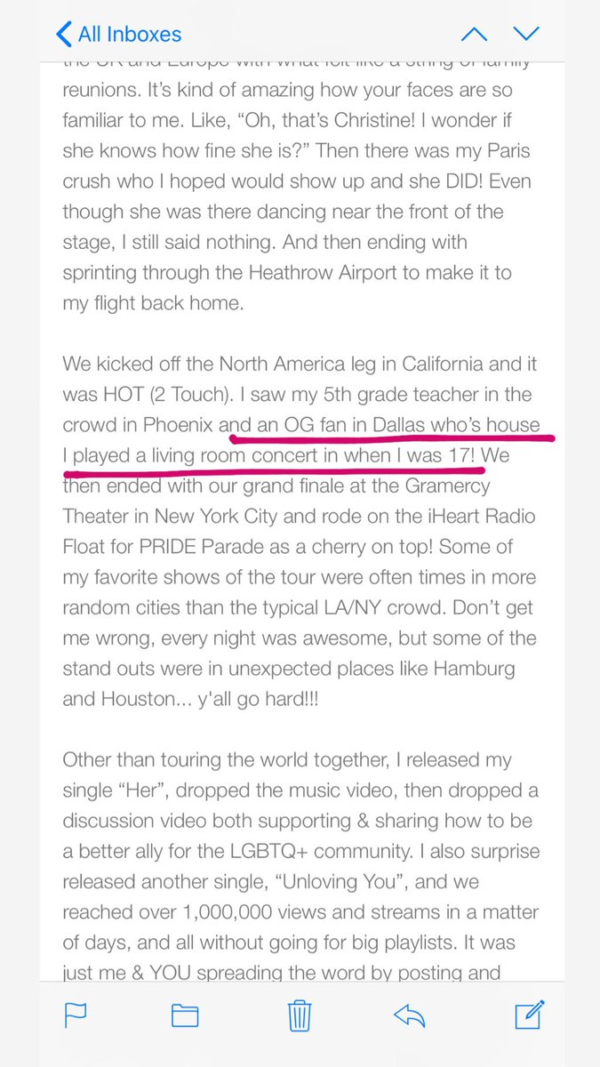 leslieboo27's tweet photo. aww @alexaiono mentioned me in the email he sent out 😭💕 https://t.co/h7PgukN01j