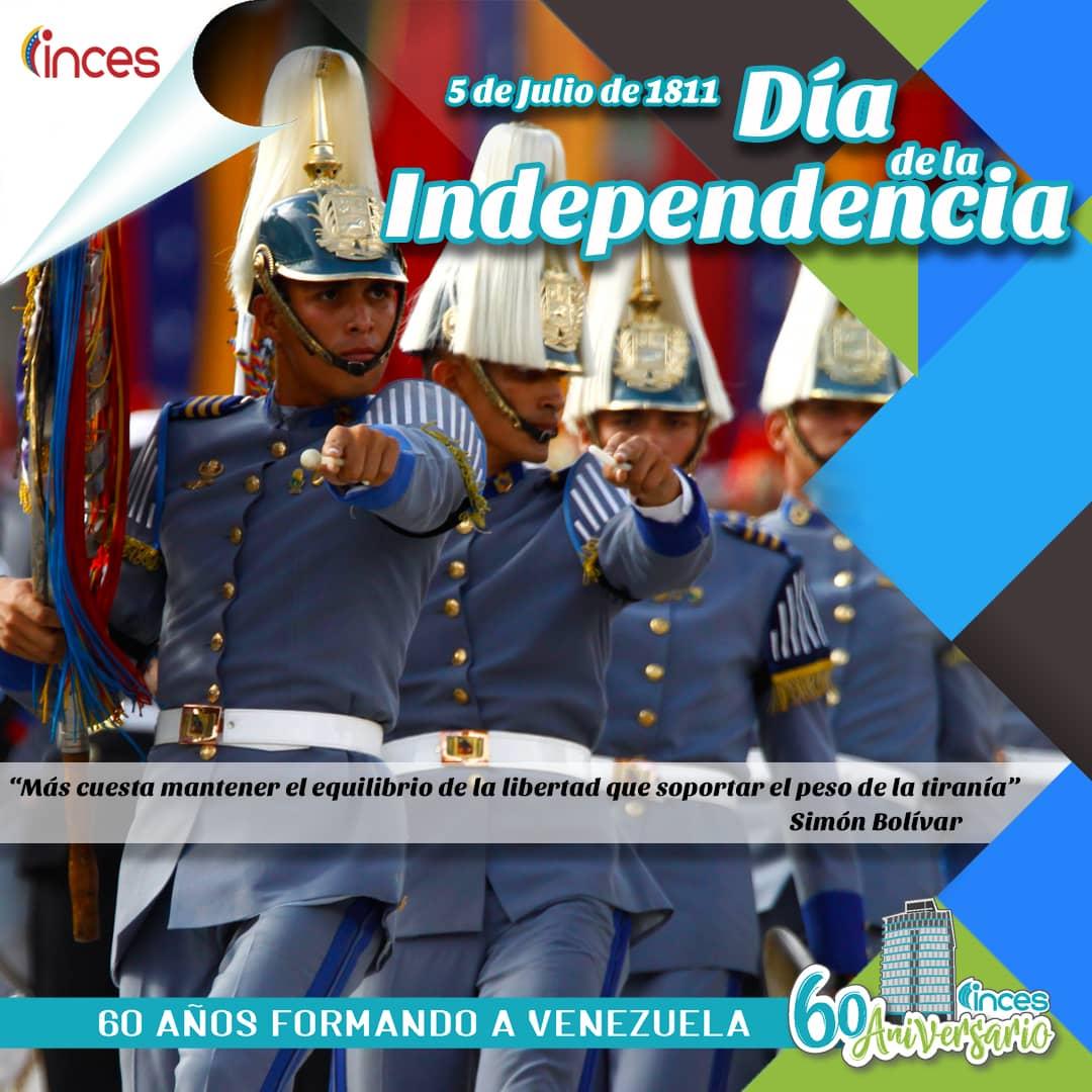 #5Jul || Jamás los imperios nos van a perdonar de romper con el yugo español, jamás no van perdonar ser tierra de libertadores. Y hoy a #208AñosDeIndependencia seguimos una lucha constante contra el imperio norteamericano por nuestra libertad y soberanía. #DiaDeLaIndependencia 🇻🇪