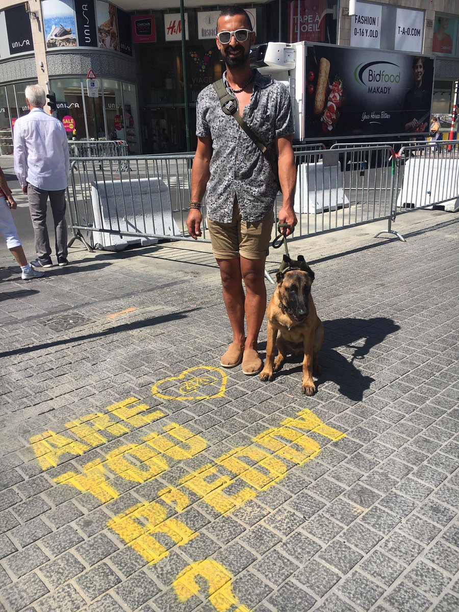 #TDF19...woohoo we are ready #gt #malinois #waffles #geraint