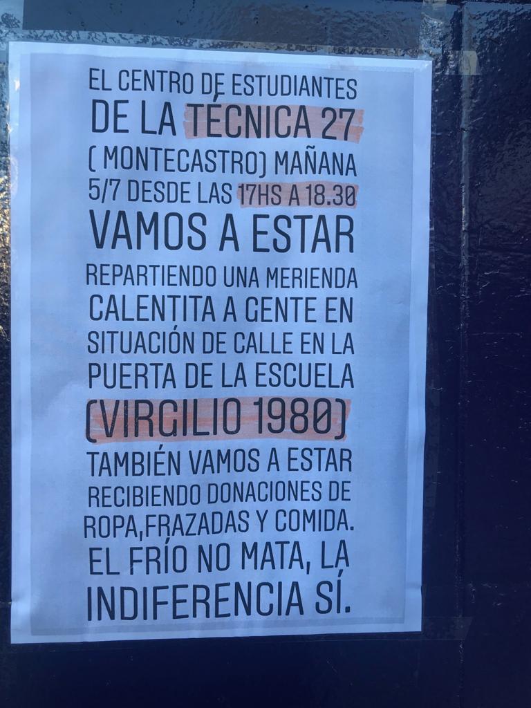 RoxyRodriguezOk's tweet photo. Ayudemos a la gente en situación de calle ! Por favor difundir no cuesta nada !! #FrioCero #friopolar https://t.co/xpkYAAE9u9
