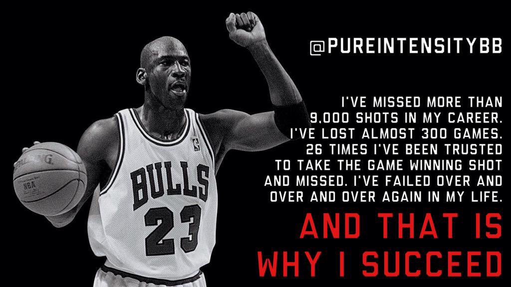 PureIntensityBB's tweet photo. I've failed over and over and over again in my life. And that is why I succeed - Michael Jordan https://t.co/nAwwn4n8zA