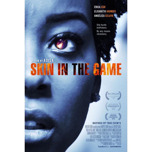 BlkFilmsTravel's tweet photo. See SKIN IN THE GAME today at select theaters nationwide &amp; On Demand. @skiningamefilm shines a spotlight on human trafficking in the US. #SkinInTheGame #BestDirectorWINNER🏆 #OpeningWeekendBoxOfficeDollarsMatter #BlackDirector #BlackWomanCinematographer #BlackFilmsTravel✊🏿 https://t.co/fDZ7WAzKXd