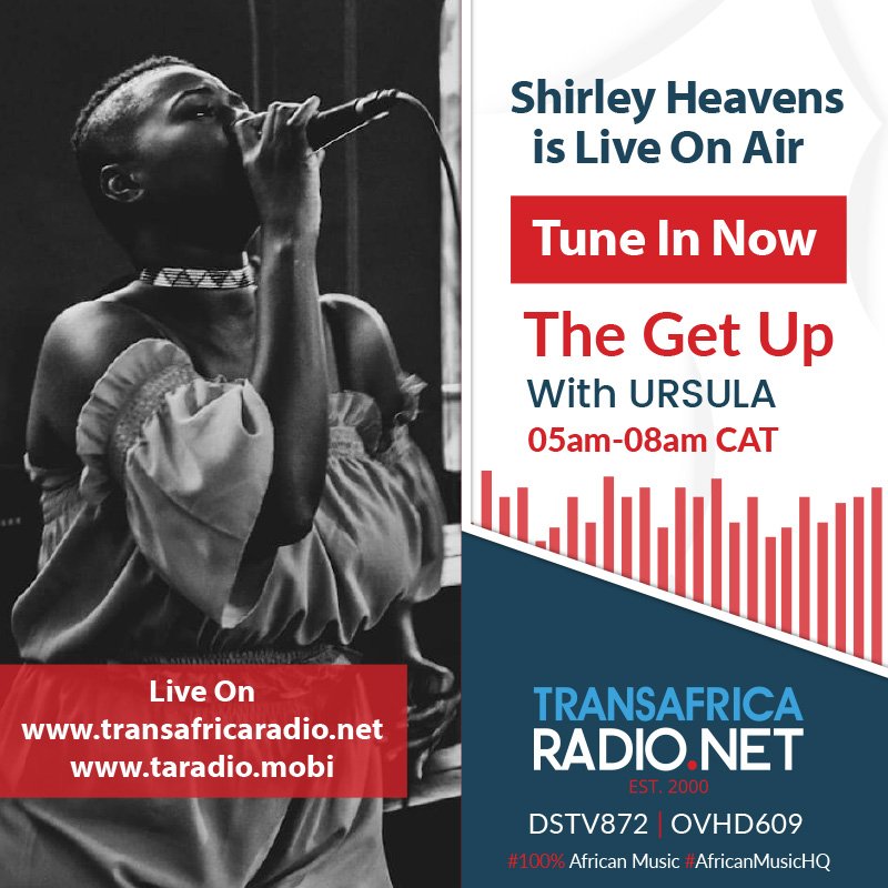 TransAfrica872's tweet photo. Now Live!
Tune In!
African vocalist @shirleyheavens on #TheGetUp with @UrsulaMariani
Talking all things Music and More
@TransAfrica872
#MyColorIsYellow
#DSTV872
#OVHD609
#AfricanMusicHQ https://t.co/ZSaAj63n0d