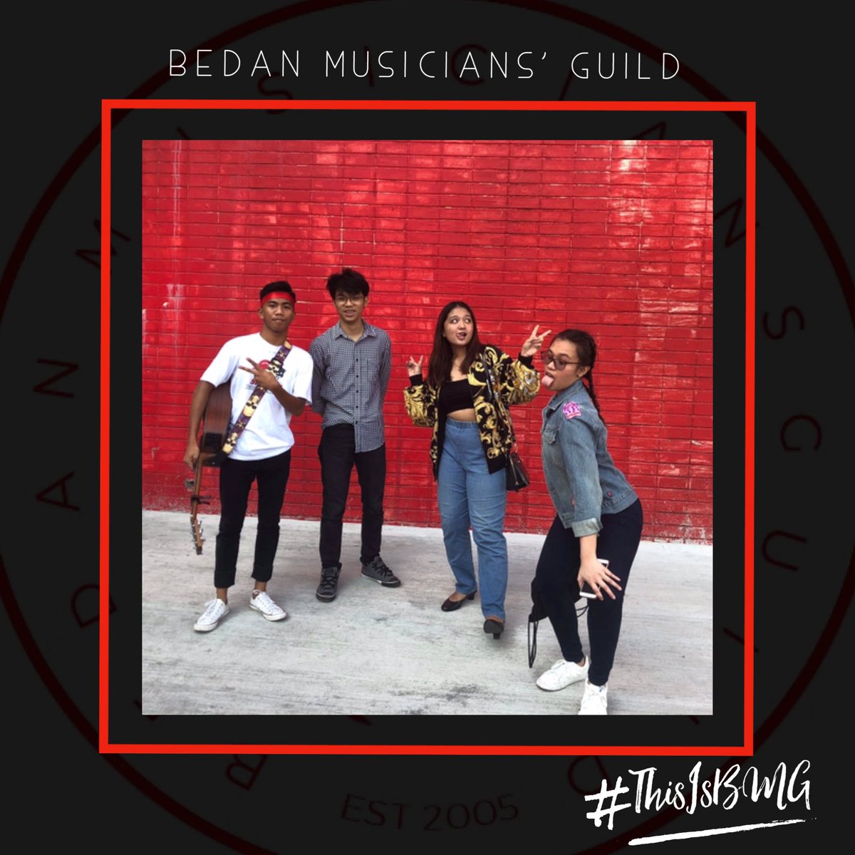 BMG_SanBeda's tweet photo. Today was definitely a blast as BMG thrilled the stage once again as they serenade our very own Bedan Athletes during this yearโs Pep Rally.
#PepRally2019
#5IKLAB
#UnboundedLimitlessVictorious
#NCAA95
#ThisIsBMG
#ShareMusicShareLove https://t.co/0XFdRIB8Li