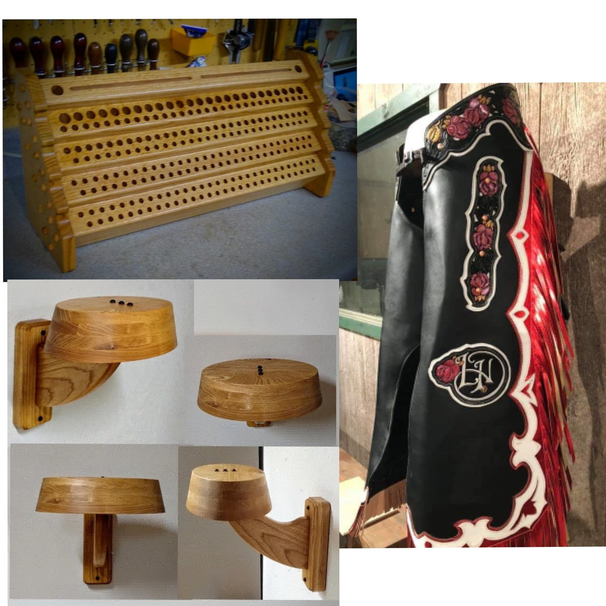 SwallowsLeather's tweet image. Was fortunate to complete a couple items for clients this week and have another chap hip in glue clamps to ship soon.