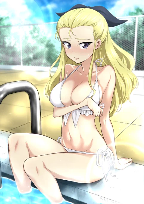 いつも隊長ズなので今回は副隊長ズで(過去絵ですが) #ビキニの日 