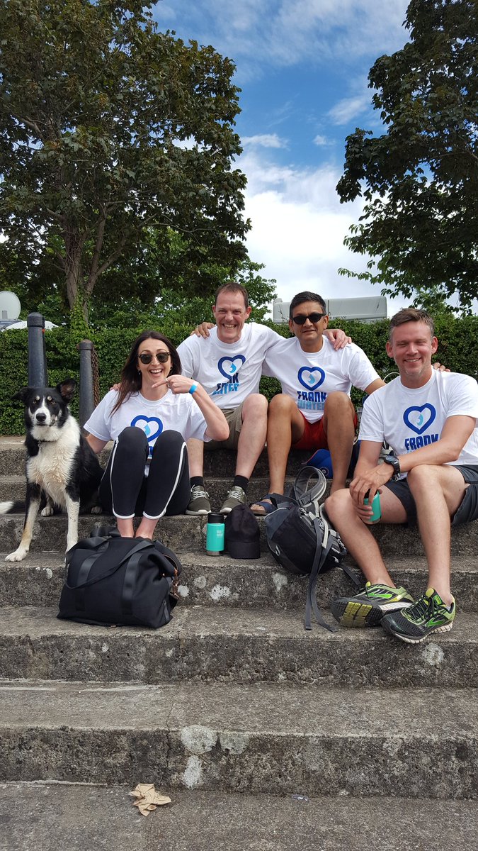 clogette's tweet photo. Meet team RightSaidFRANK ready to go for #StandUpforSafeWater down at the harbourside. Complete with their first fan Ollie the dog. #SUP https://t.co/PxBh65xR9m