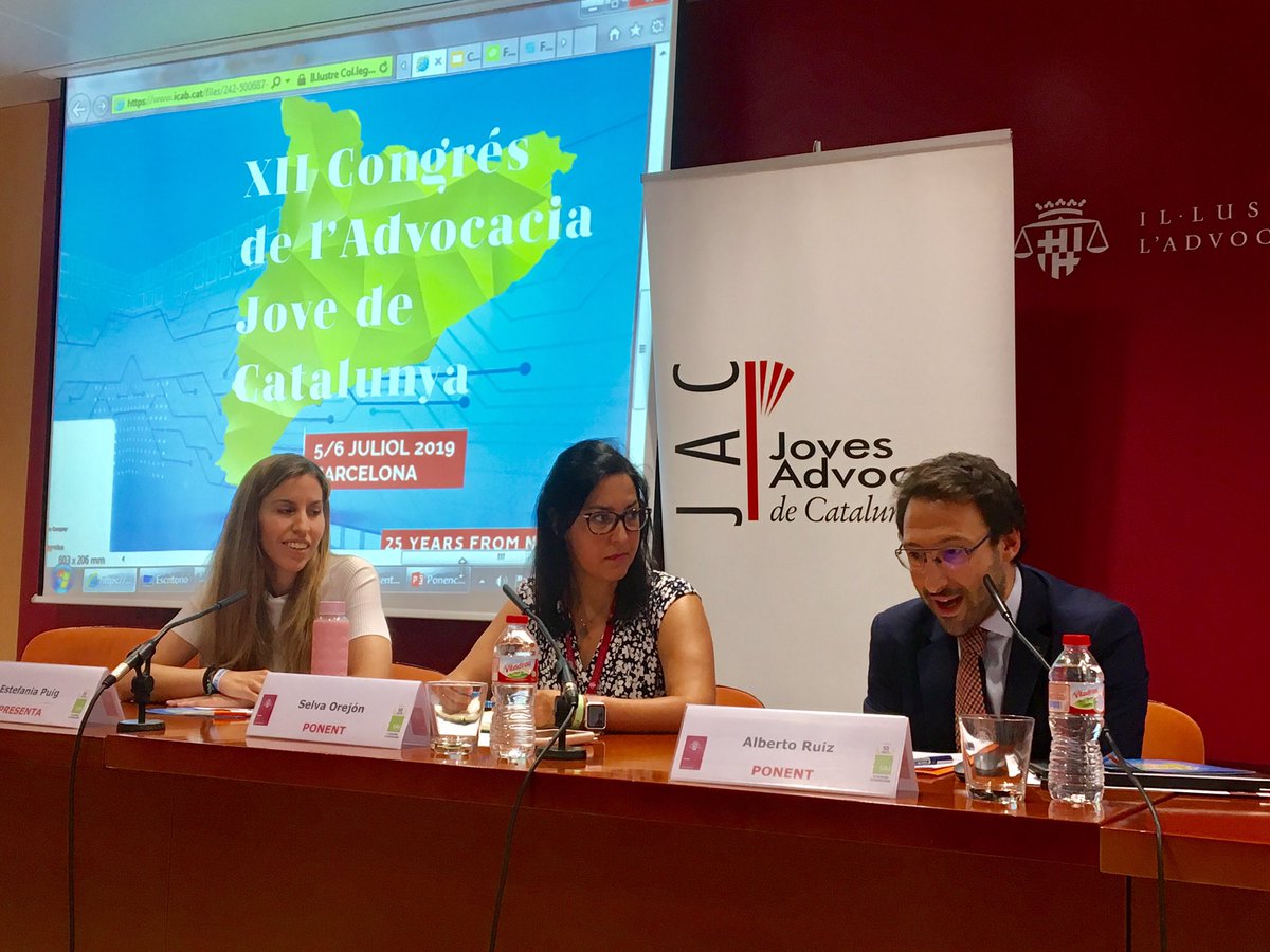 INFOPERITS's tweet photo. La nostra associada @selvaorejon de @onBRANDING intervé en aquests moments en el XII Congrés de l’Advocacia Jove de Catalunya de @JovesAdvocats q se celebra a @comunicacioicab c/c: @MariaEugeniaGay @GAJBarcelona @OlivetPol #perits #provapericial #tribunals https://t.co/asS1i6DqYO