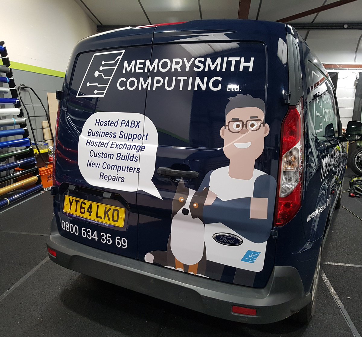 LeaCLEAR_Signs's tweet photo. May we introduce you to "Phil - The Tech Wizard" and "Toby - In Puppy Relations" from Memory Smith Computing, Verwood.
Eye catching vehicle graphics are a sure fired way of getting your business noticed!!
https://t.co/3NT1plTtjm 01202 982 317 https://t.co/Ucyo0Hv5El