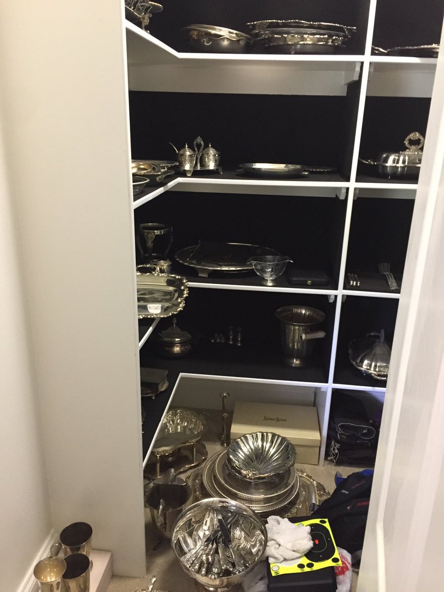 ToniaTomlin's tweet image. Sorted Out&apos;s Before and After #1 
Silver Closet: Organizing your silver not only looks beautiful, but helps protect these pieces over time!  
#sortedout #transformedspaces #dallasorganizers