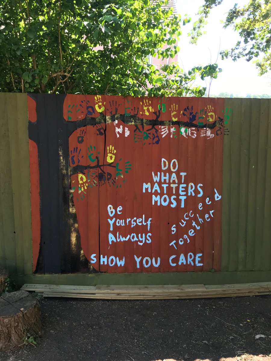 Our school values are at the heart of what we do and clearly the Co-op have the same ethos. They have left behind their own values tree for us to aspire to <a href="/KathPlymDep/">Kath (She/Her/Hers)</a>  #values #community #loveinallwedo