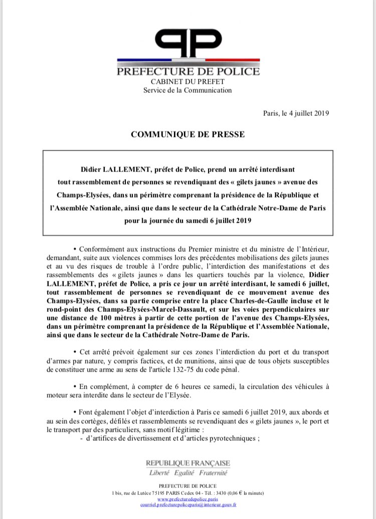 Gilets Jaunes Paris Acte54 1andecolères Tweet