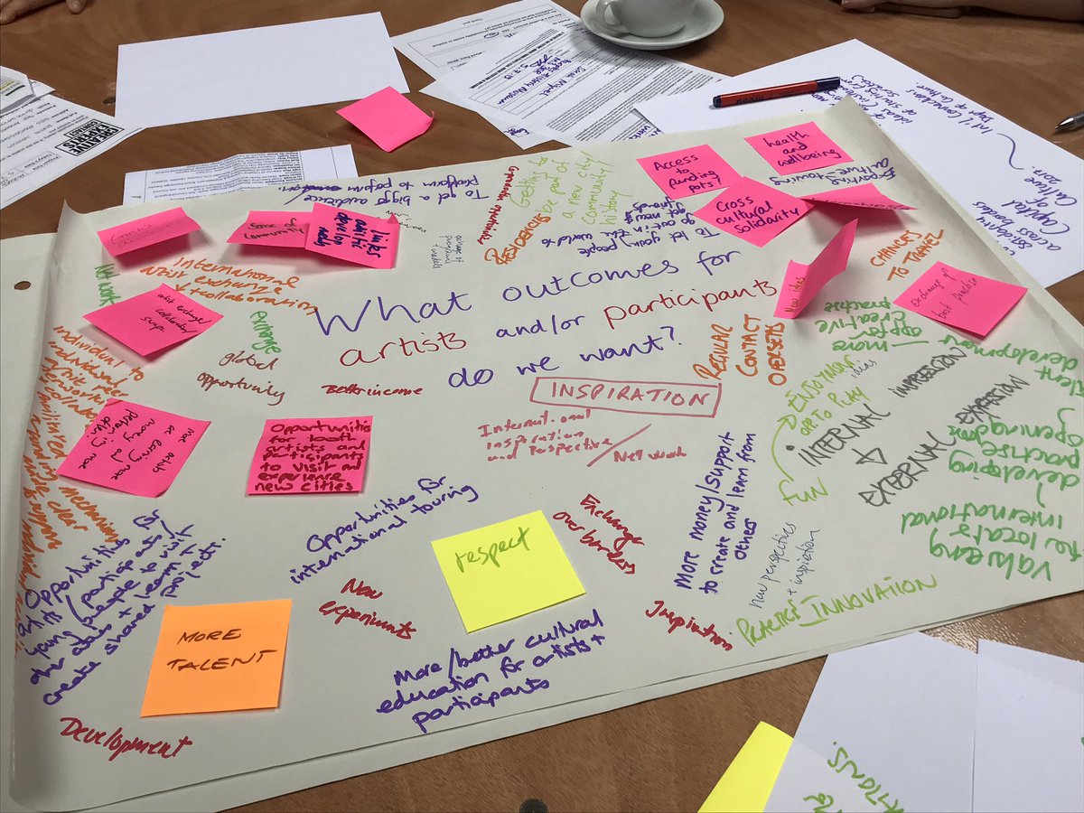CaitlinEGleeson's tweet photo. Had a lovely time this morning delivering a workshop on cultural partnership with people from Manchester, Aarhus and Aarlborg arts orgs. There were some fascinating ideas and conversations, thanks for having me! @McrCulturePship @CreativeExperts https://t.co/LsuVWz4dwg