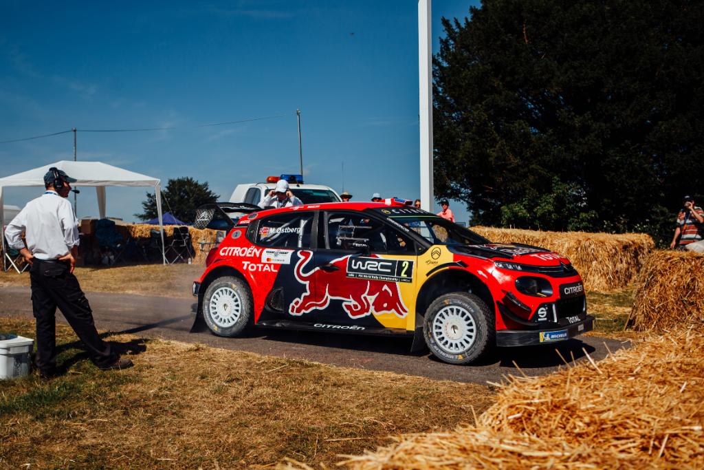 CitroenUK's tweet photo. We're at the @fosgoodwood with the @CitroenRacing Team, @MadsOstberg &amp; a range of heritage and concept Citroëns
If you can't make it to the Citroën stand, take a look at what we've been up to so far! We wouldn't let you miss out on the action 📸! 
#FOS #Citroën100 #InspiredByYou https://t.co/YVg2Cag8HZ