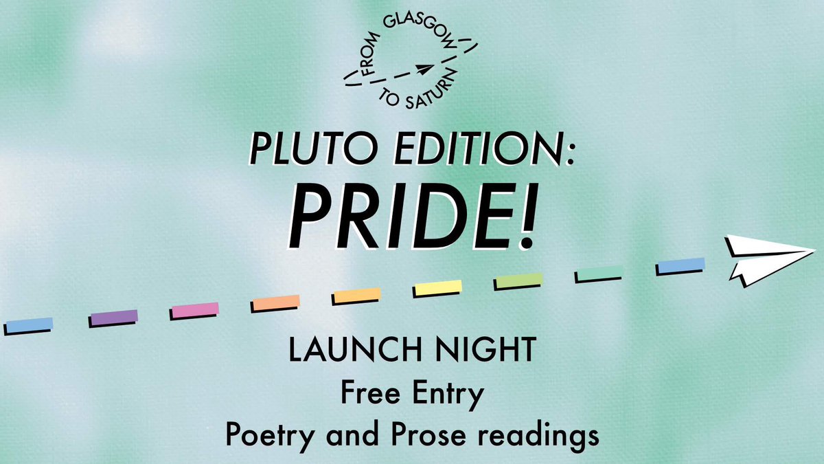 glasgow2saturn's tweet photo. Our Pride Edition will be launched August 1st, 7pm at the fabulous @CategoryIsBooks ! Come along to hear readings and pick up your copy of the zine. 🏳️‍🌈 Event is free, RSVP on Facebook here - https://t.co/E3OBslmFSj https://t.co/MNWGheDYi8