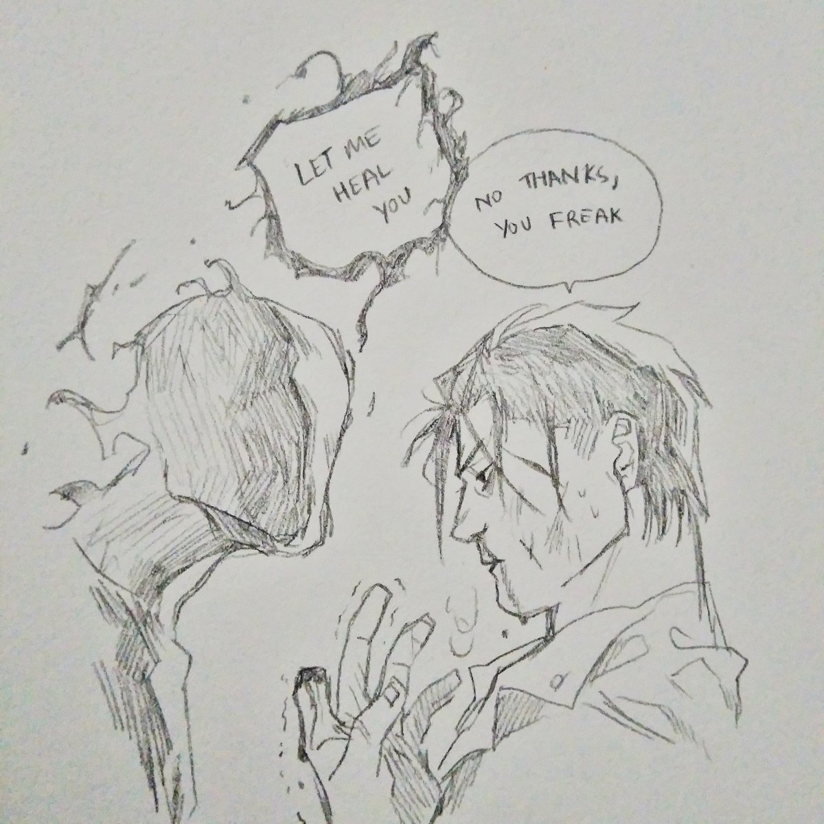 quozacchi's tweet photo. Miles Upshur, my first ever video game crush. Blake should've met him in outlast 2, red barrels I'm upset https://t.co/UkS6c0HenP