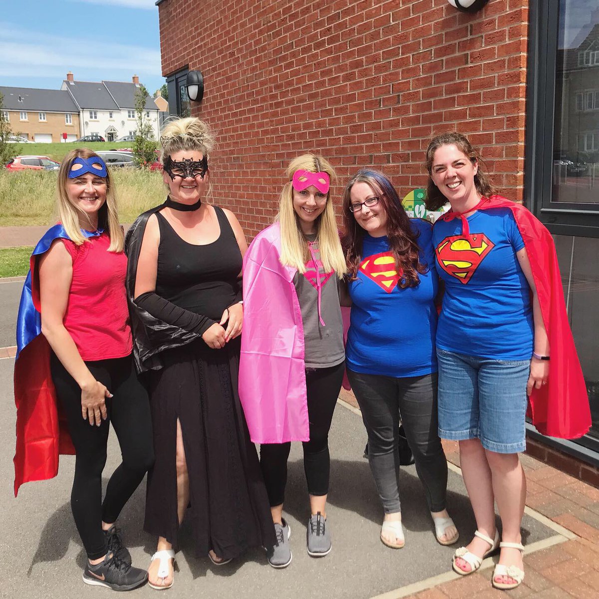Superhero day wasn’t just for the kids! 😁 #superheroes #year2 #coety
