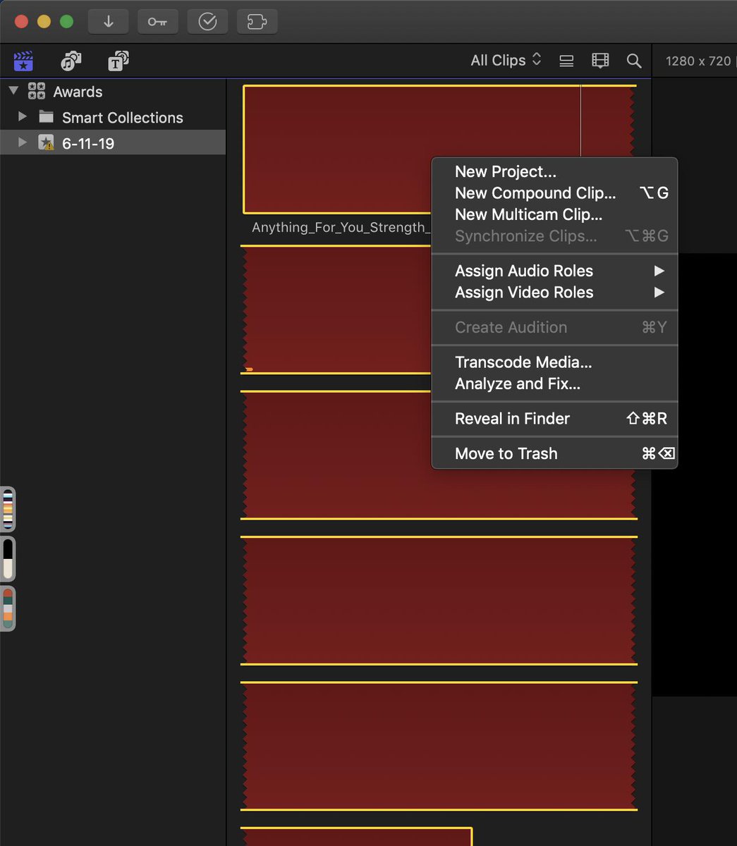 coletypical's tweet photo. It'd be nice if you could Relink Files with a right click @Apple @AppleSupport 

#CanWeMakeThisHappen
#FCPx #PostChat https://t.co/s33zI7gYdi