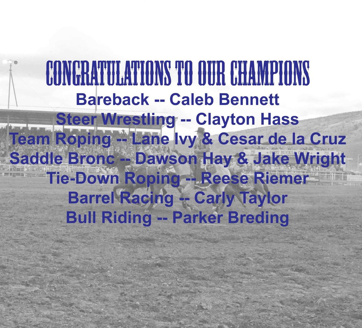 Cody Stampede Rodeo (@codystampede) on Twitter photo 