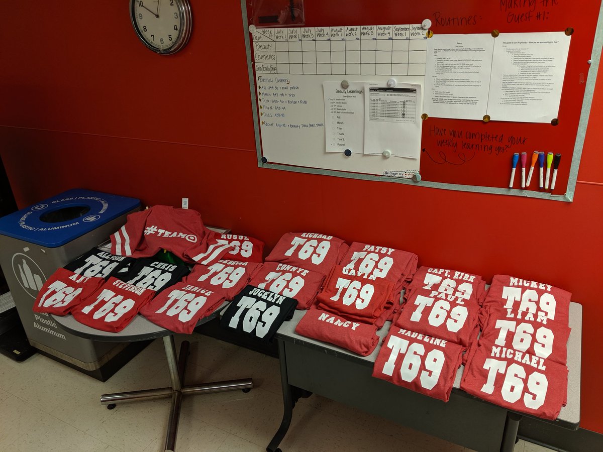 Just finished round 3 of personalized  shirts!! Love our team!! ❤️