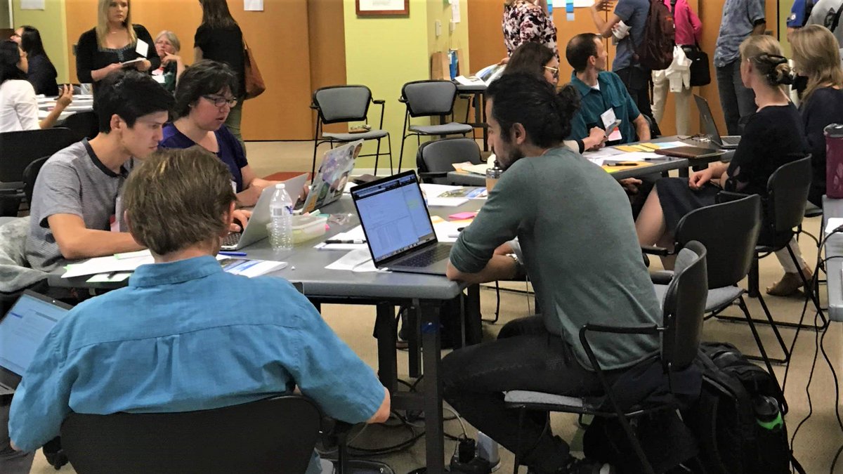 DeltaCouncil's tweet photo. In addition to all the awesome #cawaterdatadive symposium talks, there was also a #cawater #datathon where scientists worked together to wrangle data from different internet sources + convert it to a format that's useful for managers and decisions-makers! π€ π
#scifri https://t.co/rZx5fj4AiT