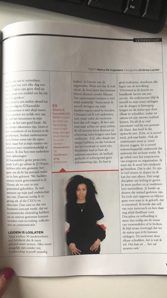NancyDVogelaere's tweet photo. Vandaag #MTmagazine ik bus met mijn Interview met @SihameElk dat ik mocht afnemen ... zalig 🙌🙌🙌#straffeM https://t.co/b8UmwlS4ZC