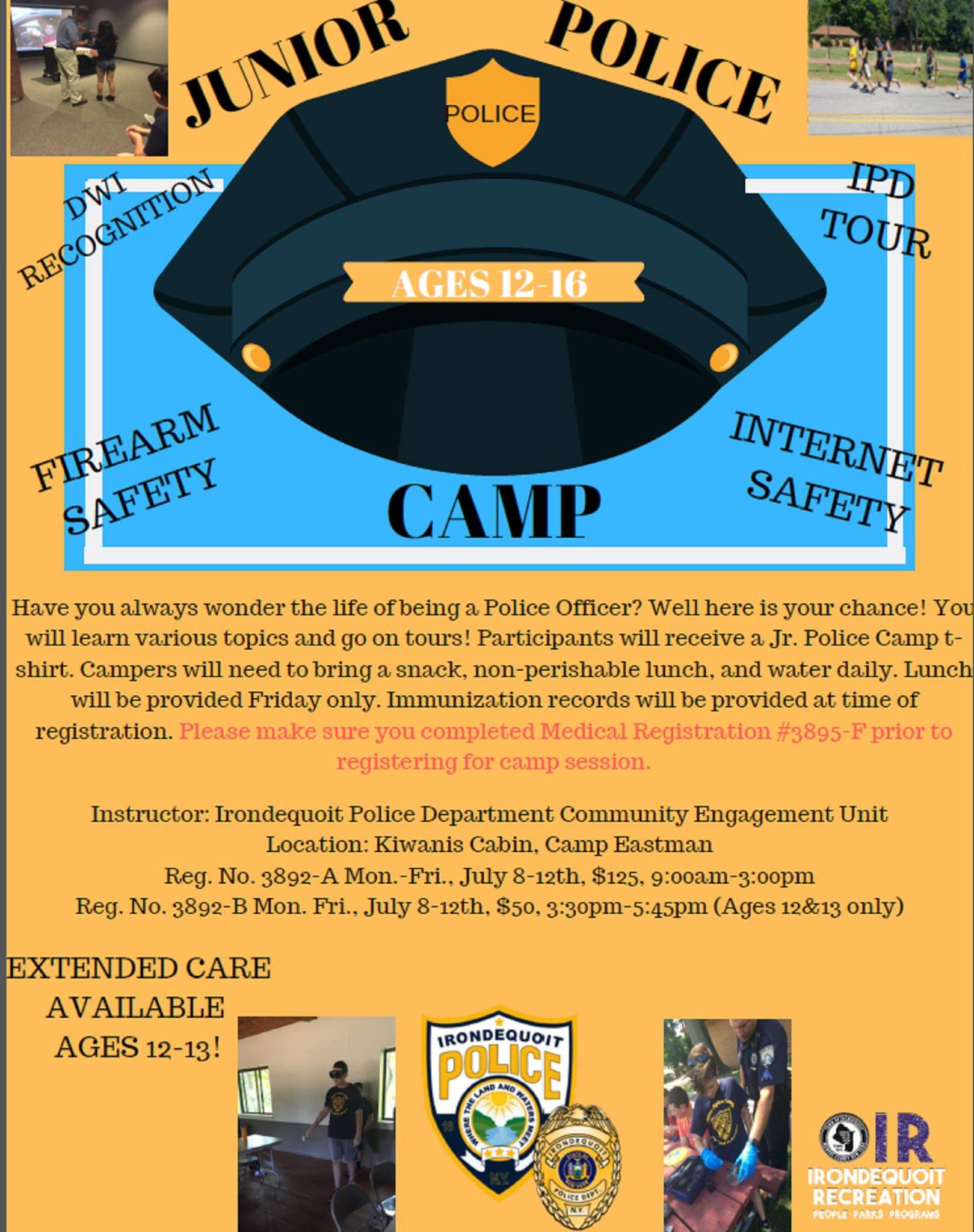 Irondequoit Police on Twitter "There is still time to sign up. Camp