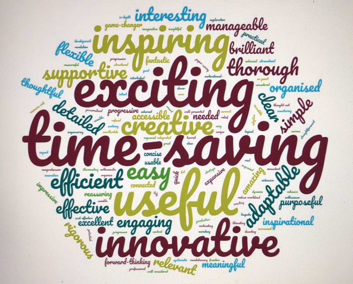 MM_Cornerstones's tweet photo. We asked every #SLT member attending our #CurriculumEvolution events to describe #CurriculumMaestro in just THREE WORDs. An old school wordle to summarise with data feedback to follow. ๐๐ป #Timesaving is definitely on peoplesโs minds. #SaveYourSummer https://t.co/lVvxL6H4nI