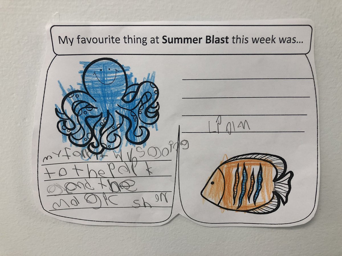 MsMeganMcCann's tweet photo. What was your child’s favourite part of #CampBlast this week? “My favourite part was stirring the cupcakes all together” #Teamwork @WellingtonCath #WhatWCDSBDoes #SummerLearning https://t.co/ZTS8FxwiLr