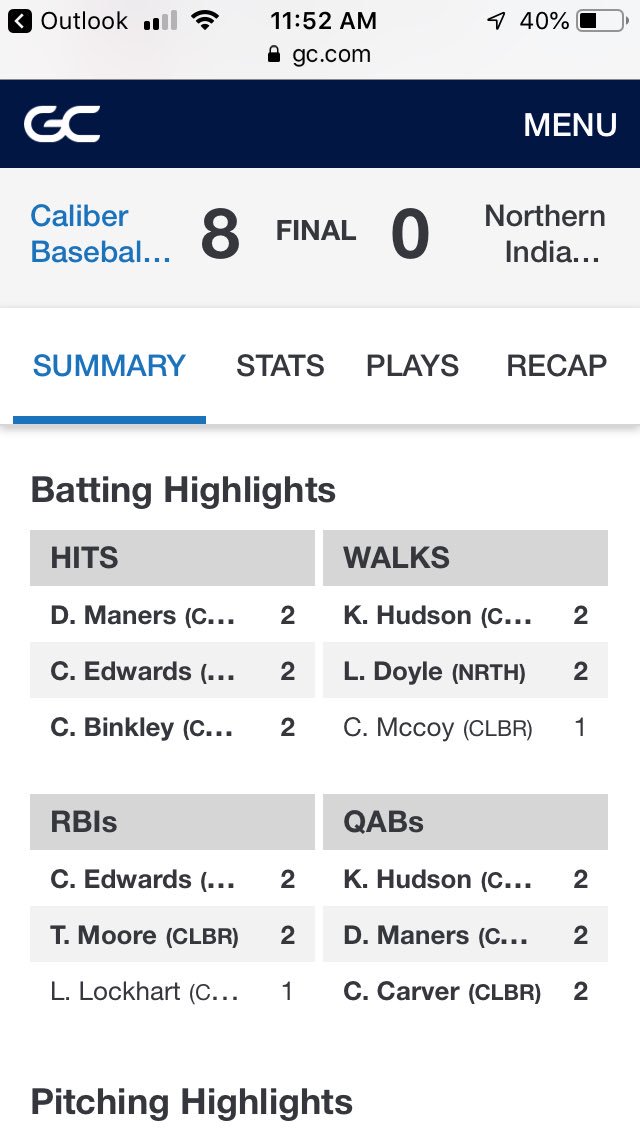 CaliberBaseball tweet picture