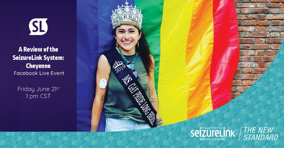 SeizureLink's tweet photo. Did you catch our Facebook Live event we did with one of our SeizureLink customers, Cheyenne? She shared her feelings on wearing the SeizureLink System and her story on how she became Miss Gay Pride Long Beach. Watch the replay.
https://t.co/6lMHeDJyQ9 https://t.co/NgHxYKpDoM