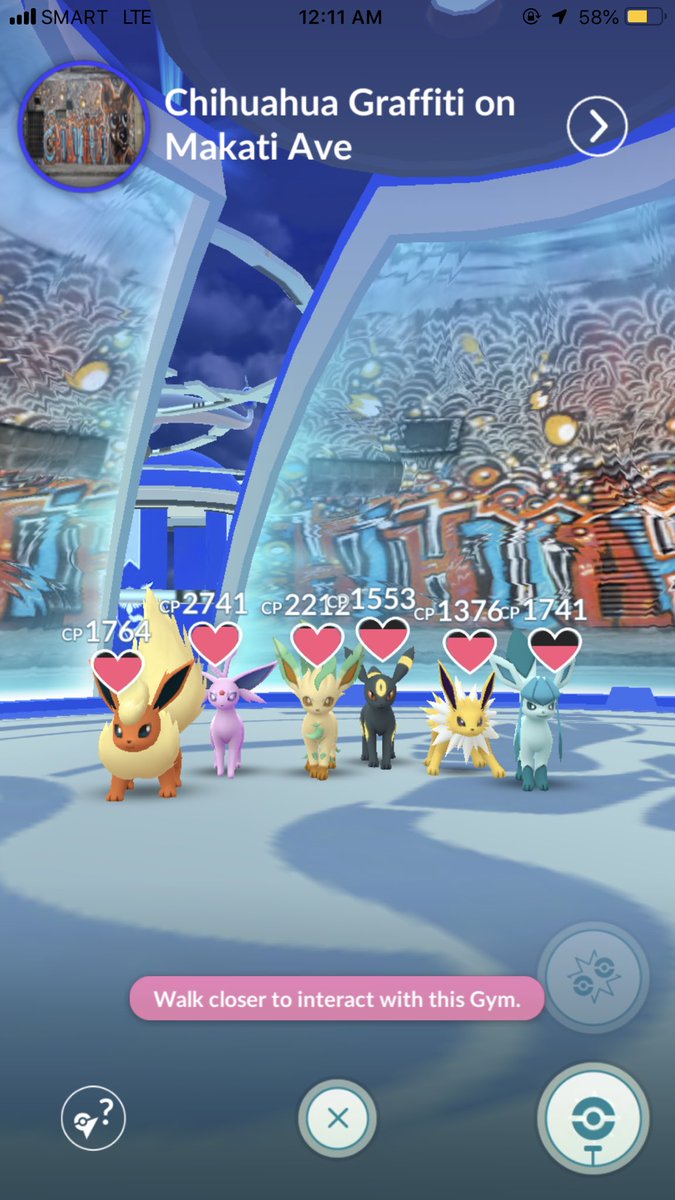 This Team Mystic gym with the Eeveelutions is the most Mystic thing I’ve ever seen
