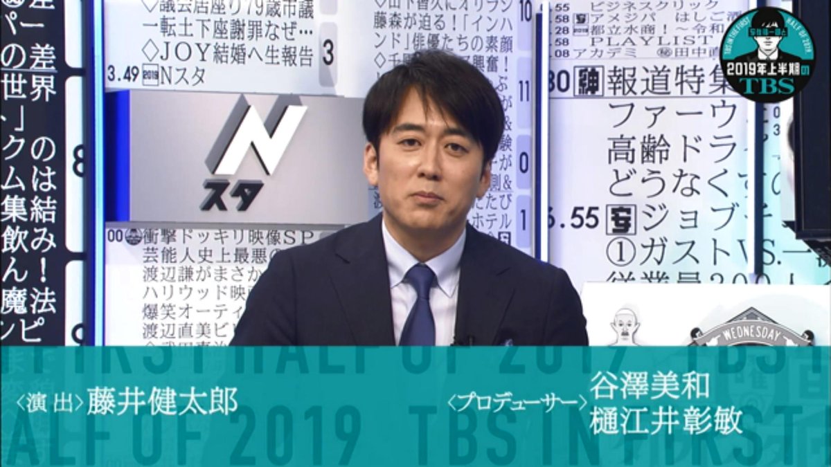 安住紳一郎と19年上半期のtbs
