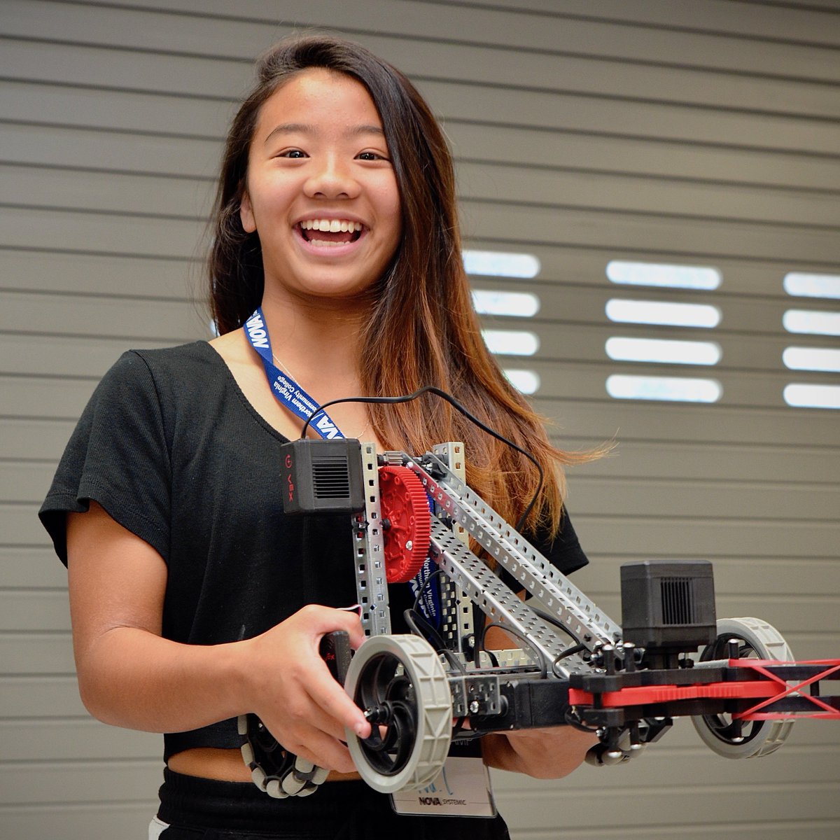 NOVASySTEMic's tweet photo. Students love getting hands-on at our Robotics STEM Camps! A lot more coming up all over Northern VA on @NOVAcommcollege campuses, at high schools, at @OathForGood and at @MicronTech. Still room, sign up at https://t.co/0pderDrZLm #WeDoSTEM #FutureSTEMworkforce https://t.co/JJn1LUcIvg