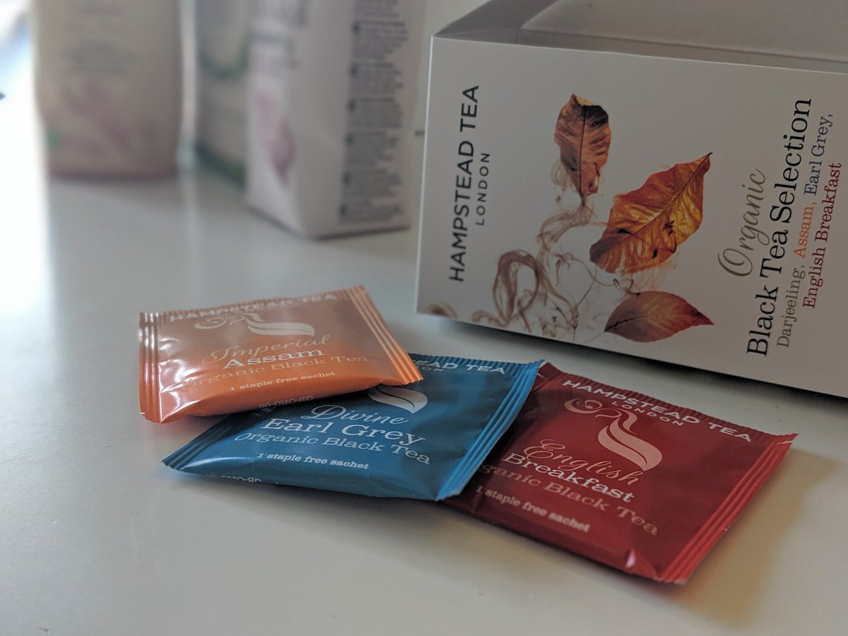 apecreative's tweet photo. 96% of us drink tea regularly, that's a massive 165 million cups of tea per day. (We'd expect nothing less from us Brits.) 

This week we tasted #hampsteadtea who are on trend with their premium, loose leaf, cold teas and plastic free tea bags... #plasticfree #tea #cuppa #trends https://t.co/yAc4qFJYul
