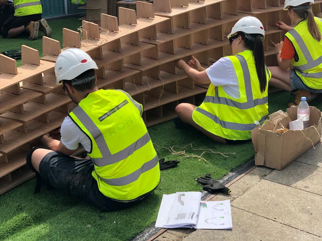 leonard_design's tweet photo. Wow what a day! A hot one too! Thank you to everyone involved in designing, developing, manufacturing, constructing and organising the brand new @scale_rule pavilion, the #SocialShell, in #Nottingham city centre today #architecture #design #education https://t.co/nKwTe4LE3E