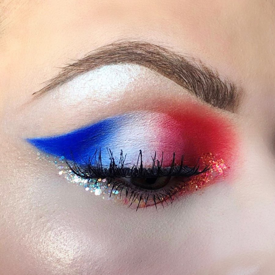DePasqualeSpa's tweet photo. Red, White & Beautiful! โค๏ธโช๏ธ๐
Makeup by Lindsayโจ
Celebrating Independence Day this weekend?! Schedule a 4th of July makeup session with Lindsay at DePasquale The Spa! ๐บ๐ธ
.
.
#happy4thofjuly #july4th #independenceday #4thofjulymakeup #redwhiteandblue #4thofjuly2019 #glitter https://t.co/0NDYJogqfg